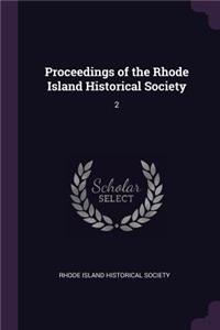 Proceedings of the Rhode Island Historical Society