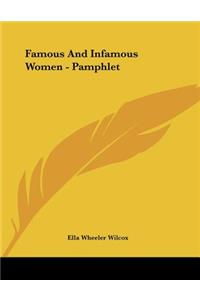 Famous and Infamous Women - Pamphlet