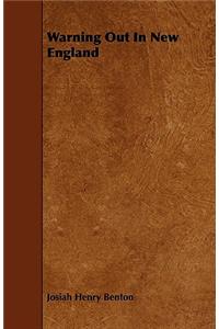 Warning Out In New England