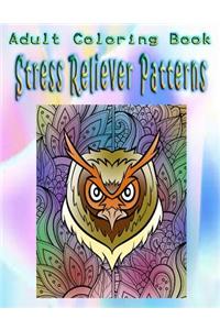 Adult Coloring Book Stress Reliever Patterns