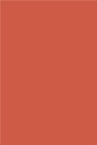 Journal Dark Coral Color Simple Plain Coral