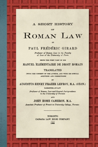 Short History of Roman Law [1906]