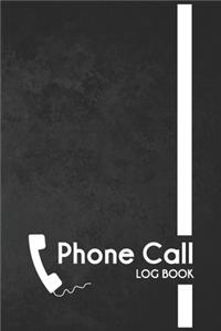 Phone Call Log Book