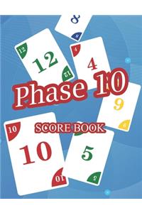 Phase 10 Score Book