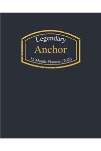 Legendary Anchor, 12 Month Planner 2020