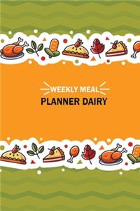 Weekly Meal Planner Dairy
