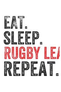Eat Sleep Rugby league Repeat Sports Notebook Gift
