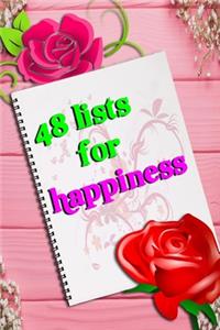 48 lists for happiness