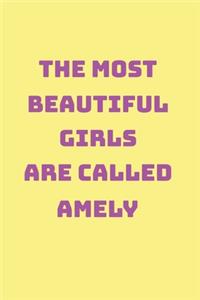 Amely Girl Woman Notebook