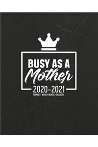 Busy As A Mother 2020-2021 Planner