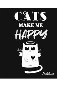 Cats Make Me Happy Notebook