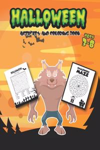 Halloween Coloring and Activity Book Ages 3-8