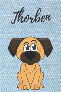 Thorben Hund-Malbuch / Notizbuch Tagebuch