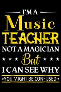 I'm A Music Teacher Not A Magician but I can see why you might be confused