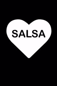 Salsa Heart: 6x9 Ruled Notebook, Journal, Daily Diary, Organizer, Planner