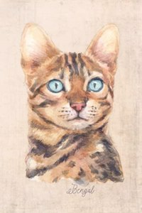 Bengal Cat Portrait Notebook