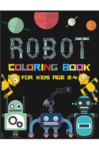 Robot Coloring Book for Kids Age 2-4