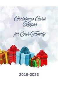 Christmas Card Keeper for our Family: 2019-2023