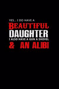 Yes, .. I do have a beautiful daughter I also have a gun, a shovel & an alibi