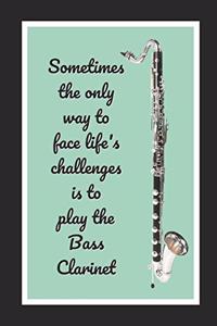 Sometimes The Only Way To Face Life's Challenges Is To Play The Bass Clarinet