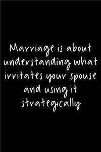 Marriage Is About Understanding What Irritates Your Spouse And Using It Strategically