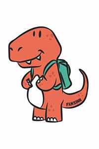 Funny School T-Rex Dinosaur Notebook