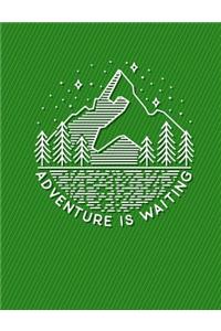 Adventure Is Waiting Journal Notebook - Dot Grid Paper