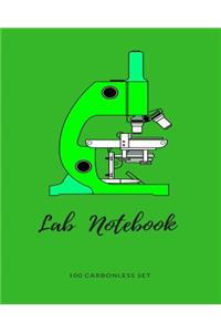 Lab Notebook 100 Carbonless Set: For Students, Chemistry, Light Grey Graph for Drawing and Writing