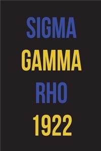 Sigma Gamma Rho 1922