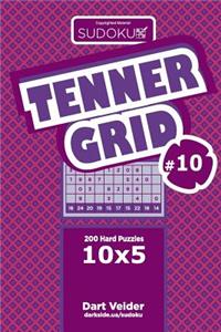 Sudoku Tenner Grid - 200 Hard Puzzles 10x5 (Volume 10)