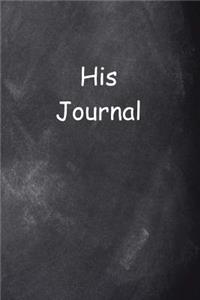 Journal For Men His Journal Chalkboard Style