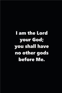 2019 Weekly Planner Religious Theme 1st Commandment Modern Black White