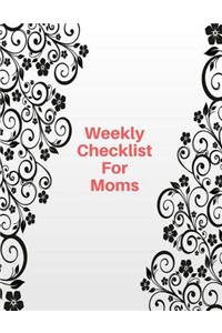 Weekly Checklist For Moms