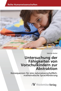 Untersuchung der Fähigkeiten von Vorschulkindern zur Abstraktion