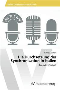 Durchsetzung der Synchronisation in Italien