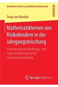 Mathematiklernen Von Risikokindern in Der Jahrgangsmischung