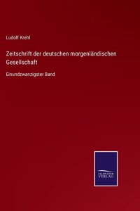 Zeitschrift der deutschen morgenländischen Gesellschaft