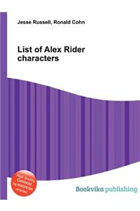 List of Alex Rider Characters