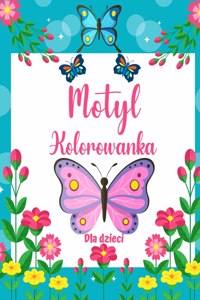 Motyl kolorowanka dla dzieci