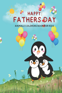 Happy Father Day Animals Coloring Book For Kids