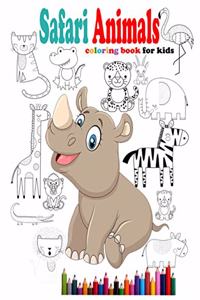 Safari Animals coloring book for kids