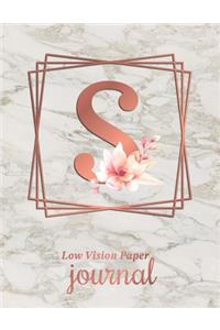 Low Vision Paper Journal