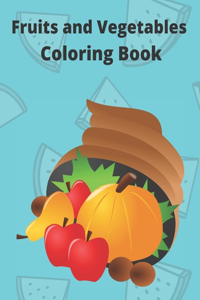 fruits and vegetables coloring book