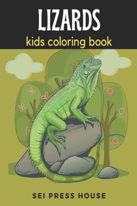 Lizards Kids Coloring Book