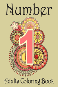 Number Adults Coloring Book