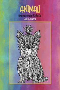Libri da colorare Zentangle - Grande stampa - Animali