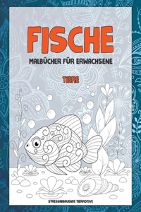 Malbücher für Erwachsene - Stressabbauende Tiermotive - Tiere - Fische