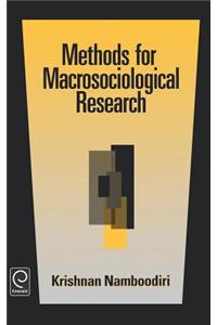 Methods for Macrosociological Research