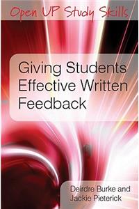 Giving Students Effective Written Feedback
