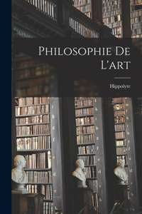 Philosophie de l'art